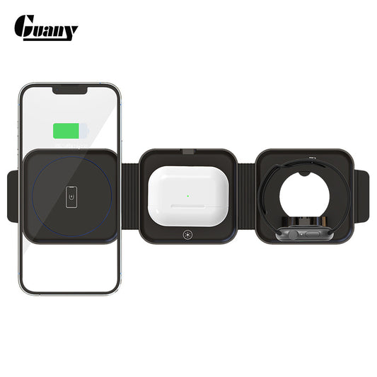 15W Foldable Magnetic Wireless Charger for Apple