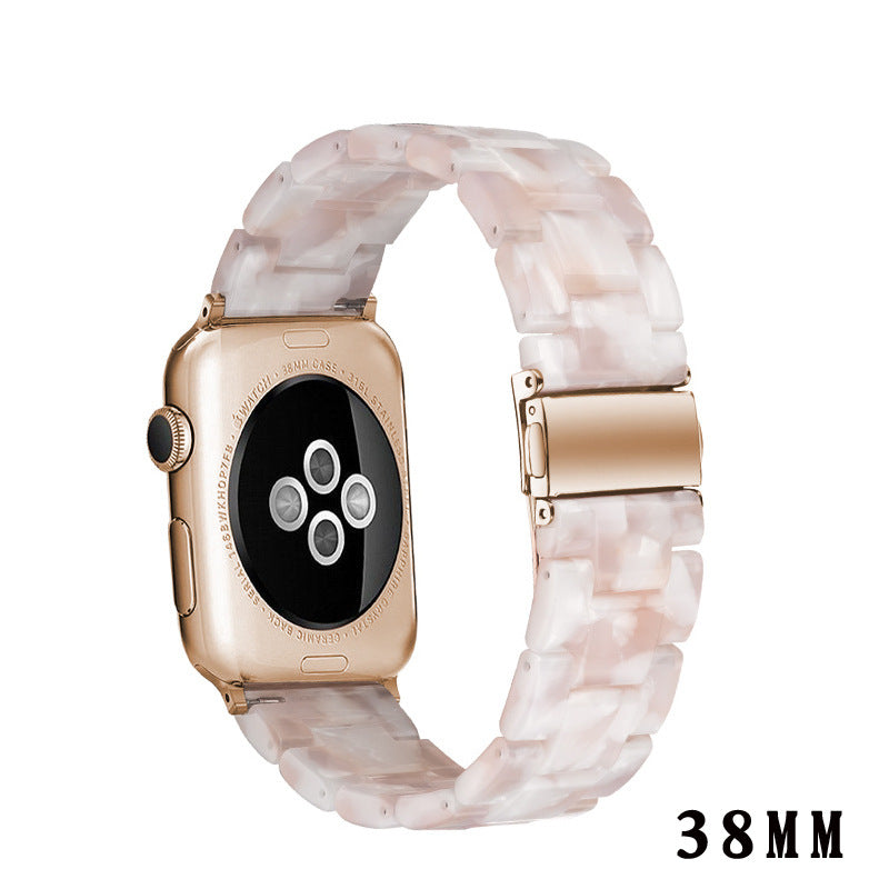 Resin Apple Watch Band — 46 Colors, Fits iWatch Series 1–4 (38/40mm & 42/44mm)
