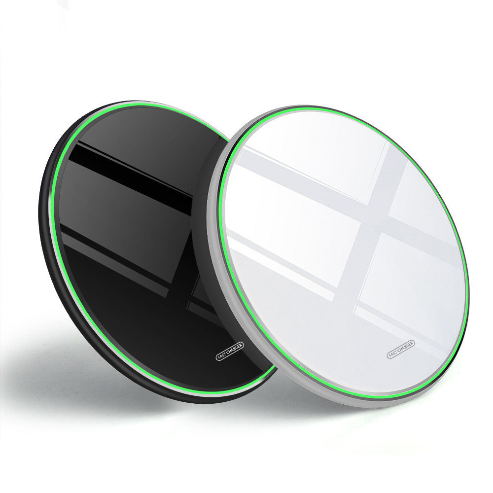 FDGAO 10W Metal Qi Wireless Charger with Mirror Finish