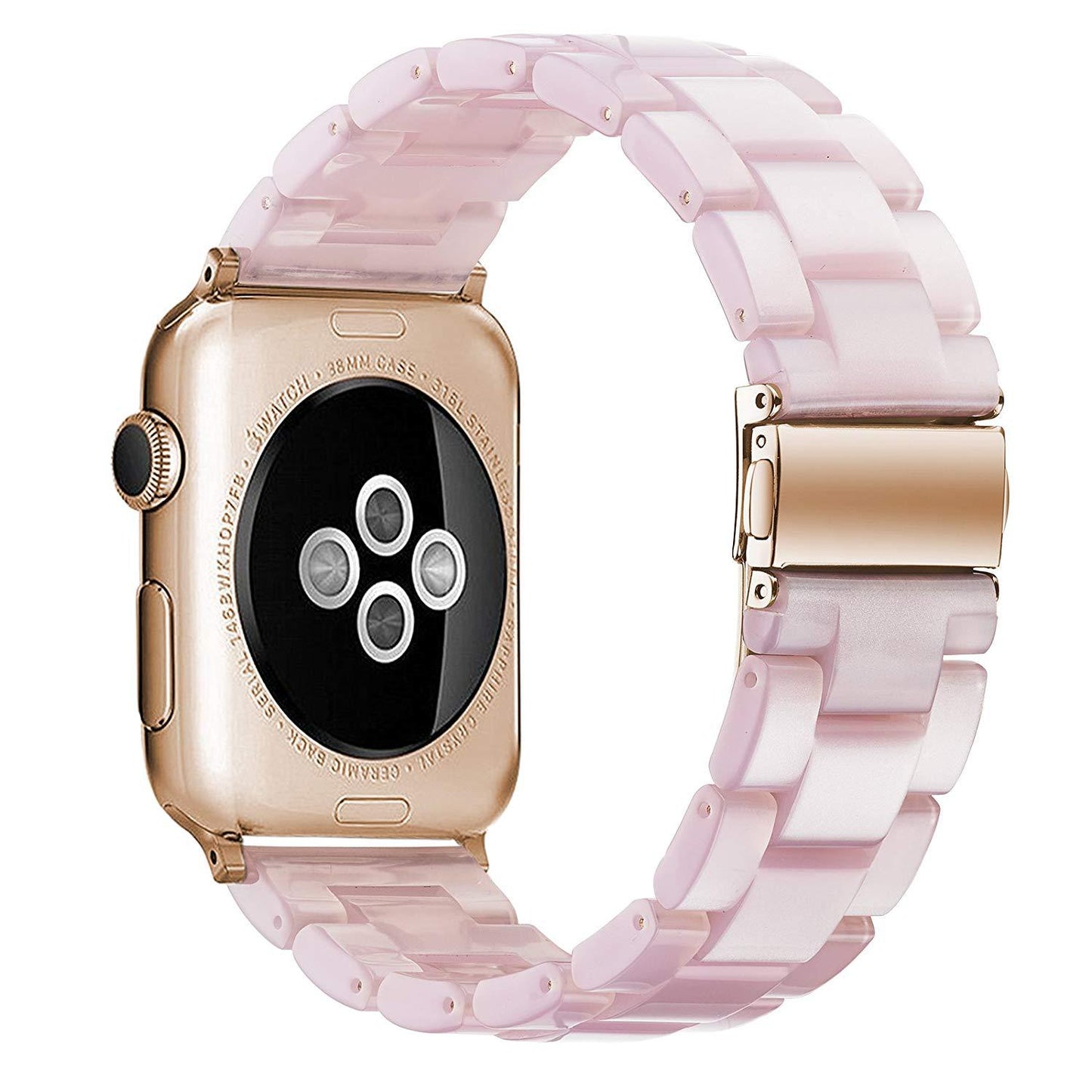 Resin Apple Watch Band — 46 Colors, Fits iWatch Series 1–4 (38/40mm & 42/44mm)
