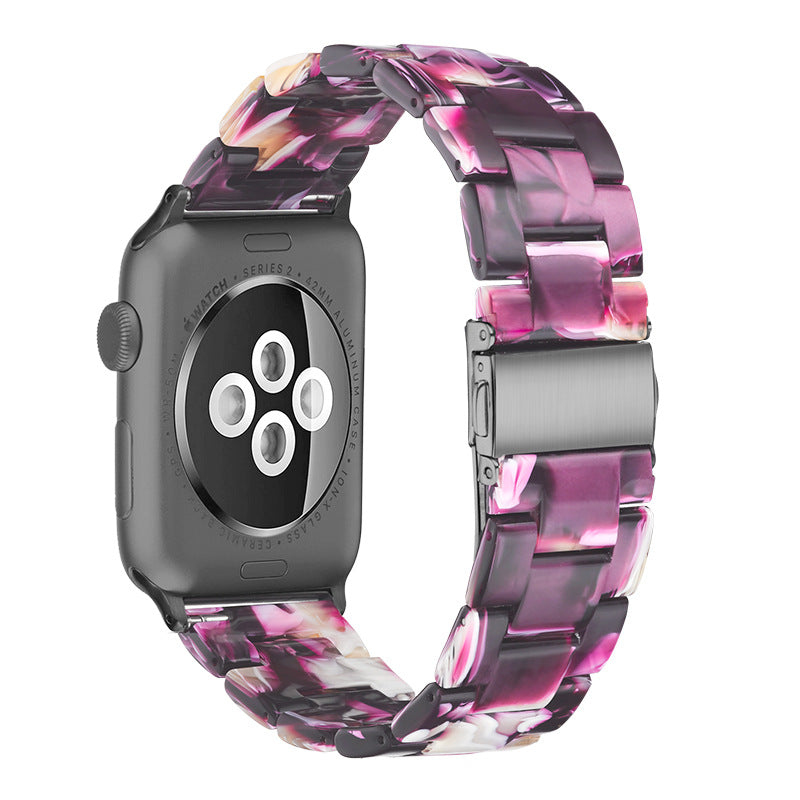 Resin Apple Watch Band — 46 Colors, Fits iWatch Series 1–4 (38/40mm & 42/44mm)