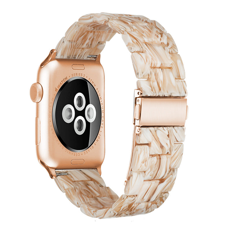 Resin Apple Watch Band — 46 Colors, Fits iWatch Series 1–4 (38/40mm & 42/44mm)