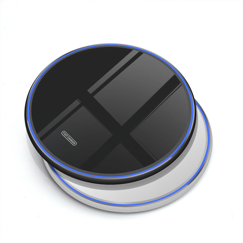 FDGAO 10W Metal Qi Wireless Charger with Mirror Finish