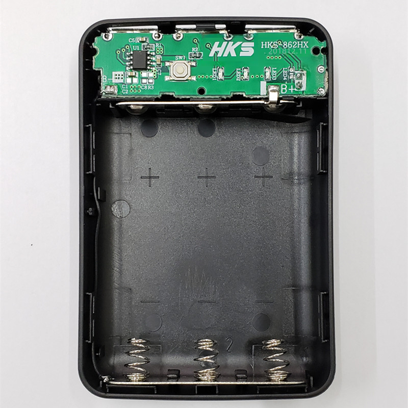 DIY 18650 Power Bank Case — No Soldering, 3 USB Ports, 4 Colors