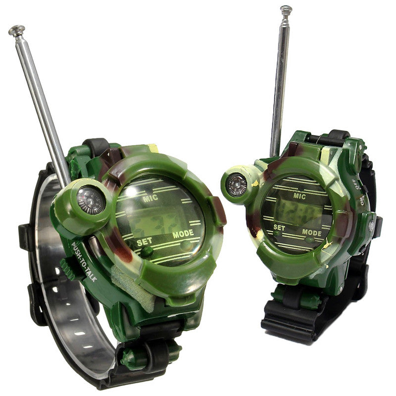 Camo 7-in-1 Parent-Child Walkie Talkie Toy Watch