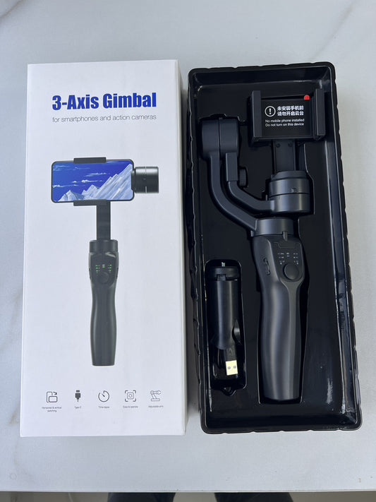 3-Axis Handheld Gimbal Stabilizer for Smartphones — Bluetooth, Anti-Shake