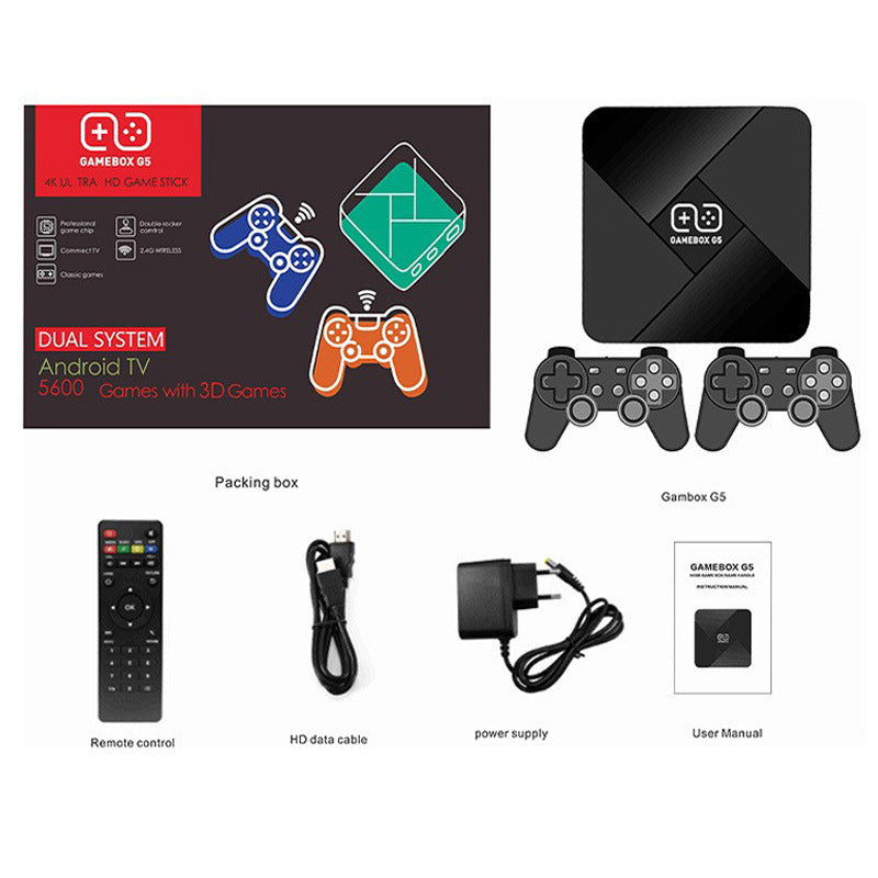 G5 Game Console — 38,000+ Games, Dual System & Wireless Controller