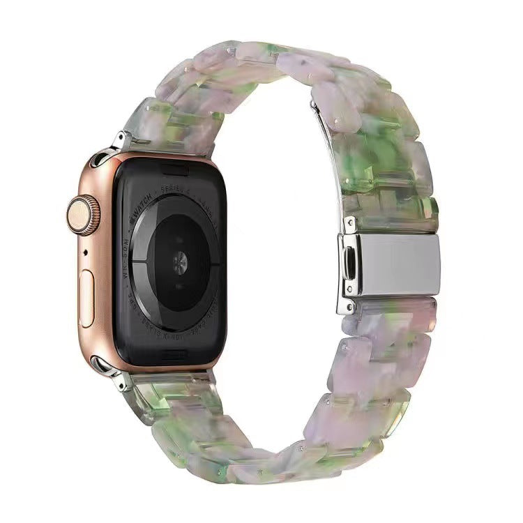 Resin Apple Watch Band — 46 Colors, Fits iWatch Series 1–4 (38/40mm & 42/44mm)