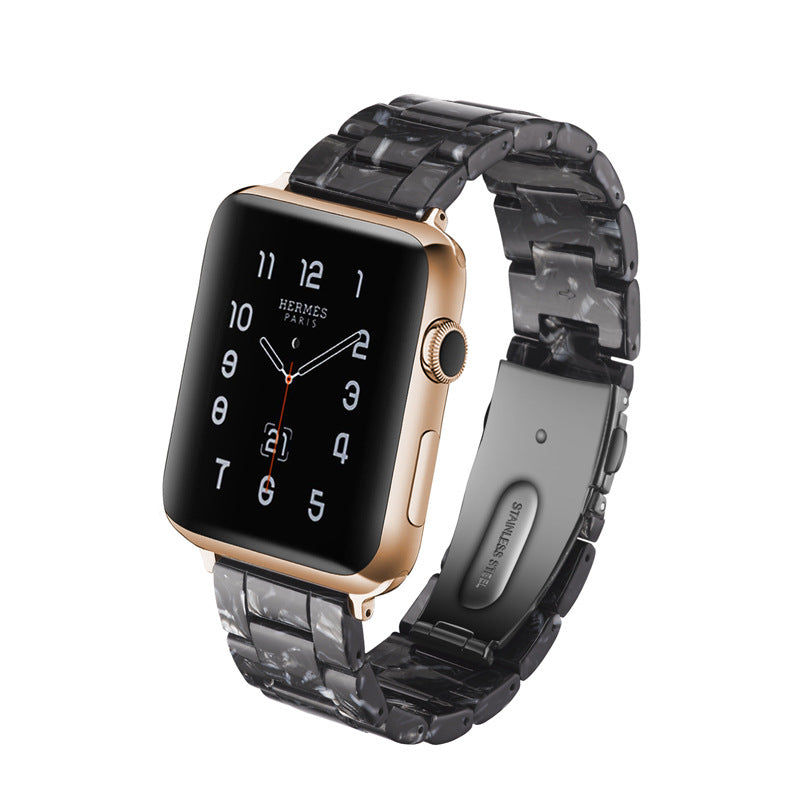 Resin Apple Watch Band — 46 Colors, Fits iWatch Series 1–4 (38/40mm & 42/44mm)