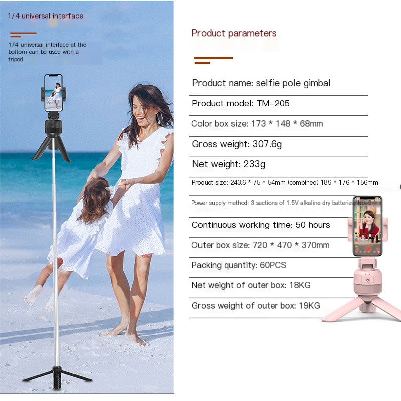 360° Auto-Rotating Smartphone Stand with AI Face Tracking — Hands-Free