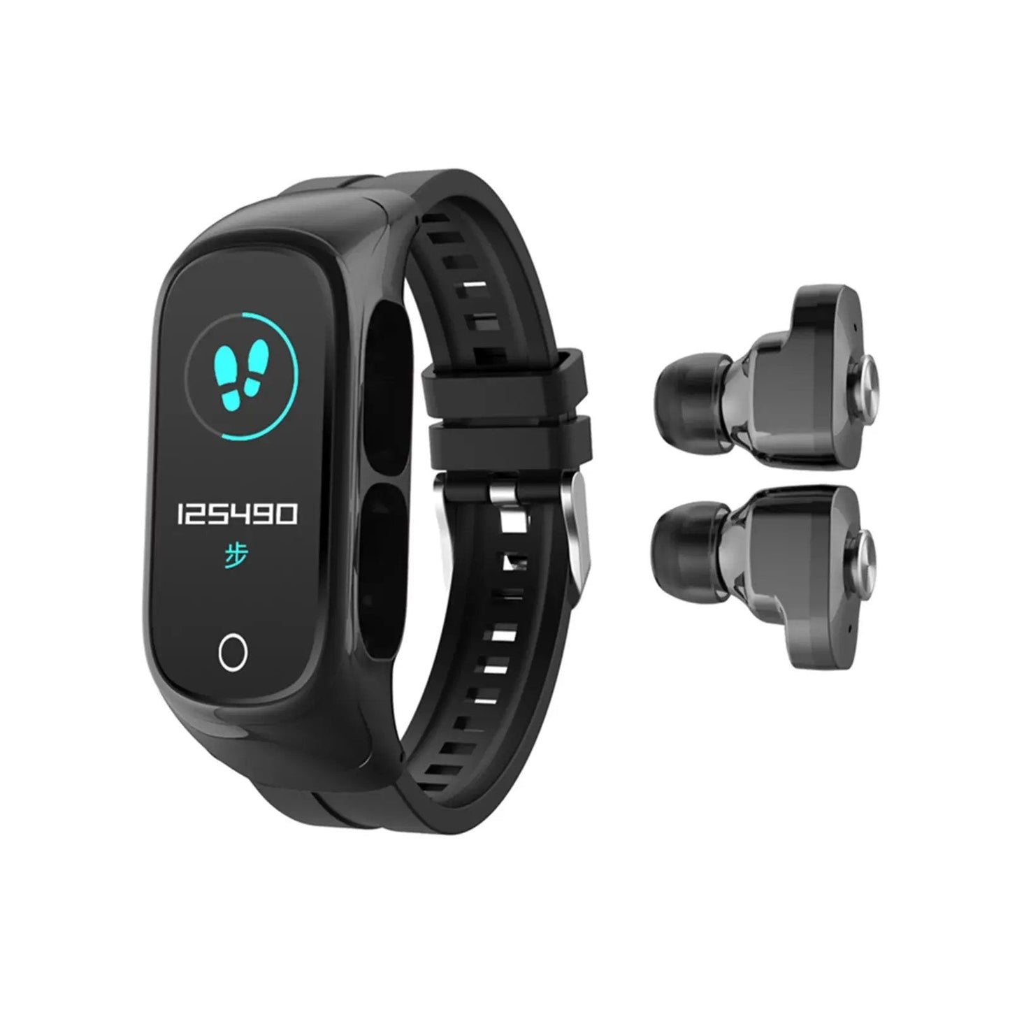 2-in-1 Smart Watch & TWS Earbuds Fitness Combo — Wireless & True Wireless