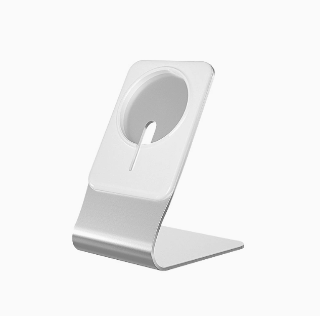 Wireless Charging Phone Stand — Qi-Compatible Aluminum Desktop Charger