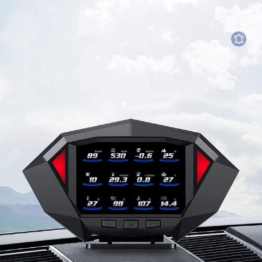 HD LCD Vehicle HUD Head-Up Display — OBD & GPS Compatible