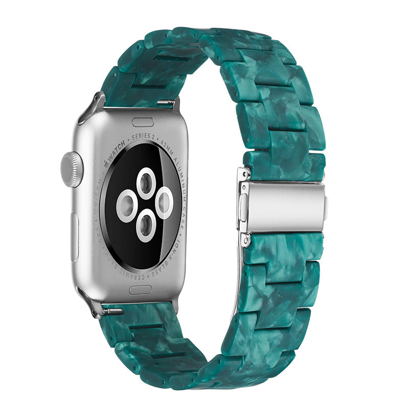 Resin Apple Watch Band — 46 Colors, Fits iWatch Series 1–4 (38/40mm & 42/44mm)