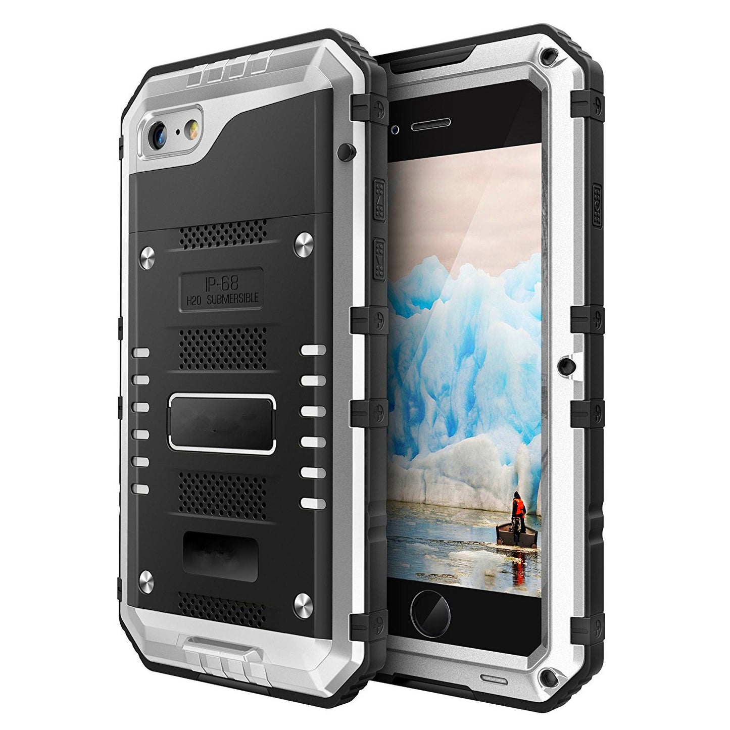 Waterproof iPhone Case — Metal & Tempered Glass, Dive-Ready Protection