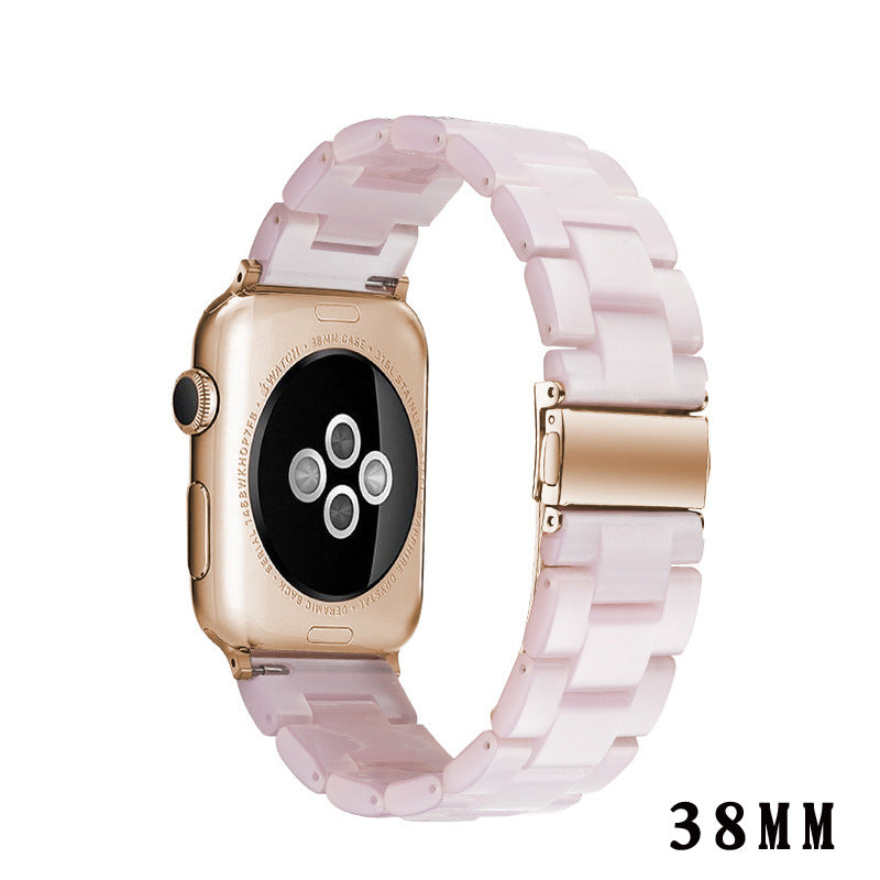 Resin Apple Watch Band — 46 Colors, Fits iWatch Series 1–4 (38/40mm & 42/44mm)