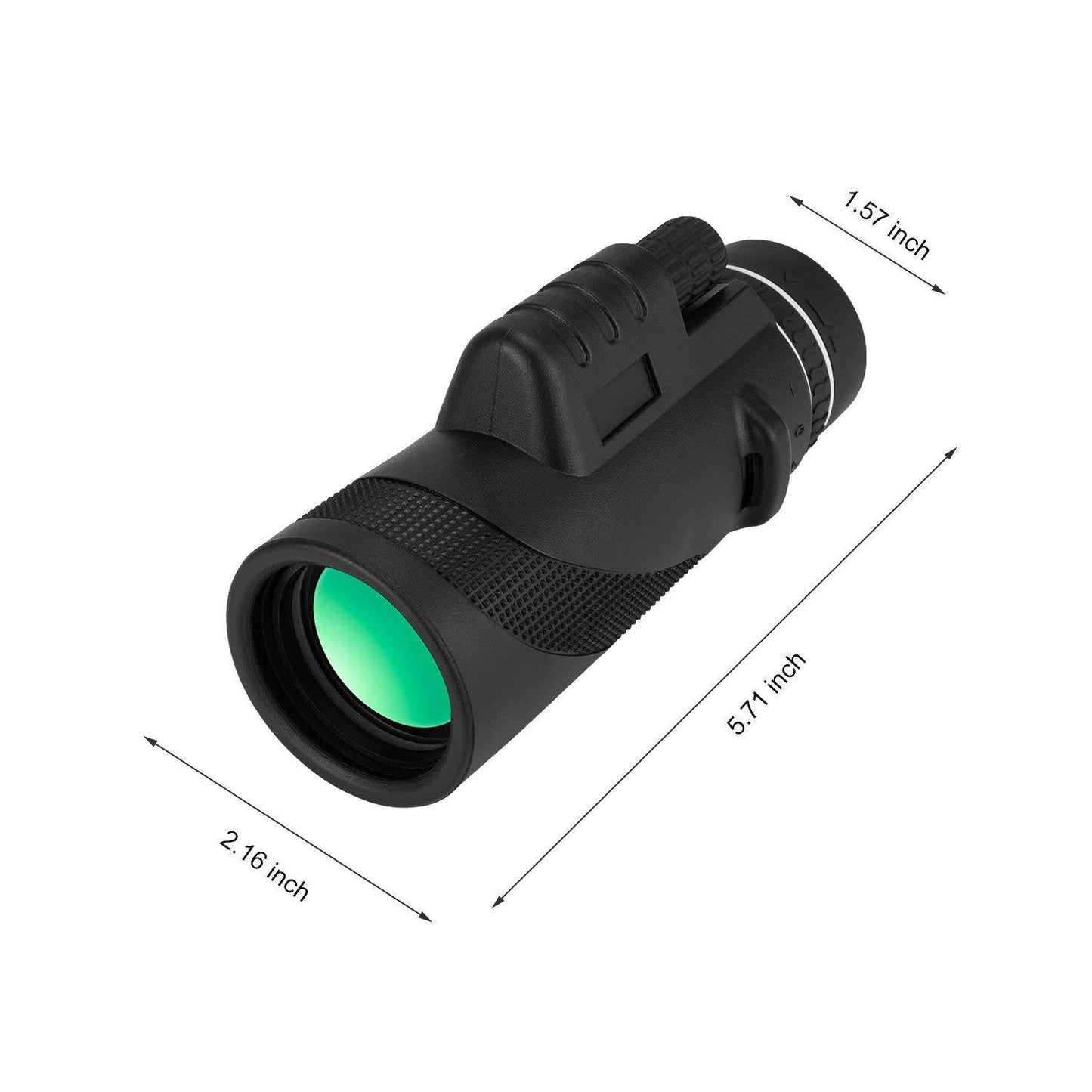 40X HD Monocular Telescope with Smartphone Mount — Waterproof, Nitrogen-Filled