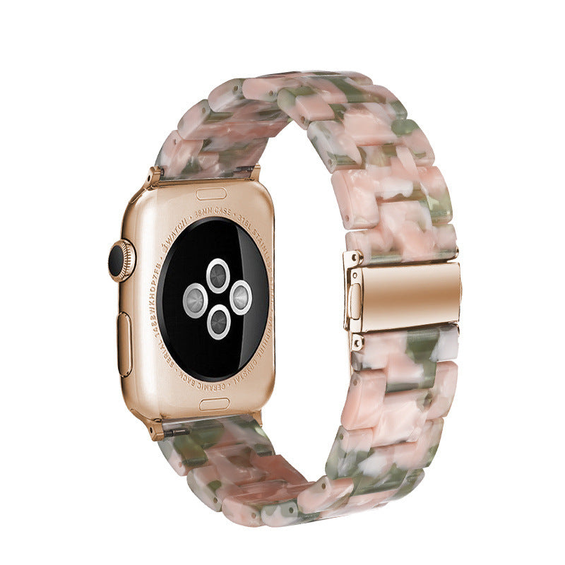 Resin Apple Watch Band — 46 Colors, Fits iWatch Series 1–4 (38/40mm & 42/44mm)