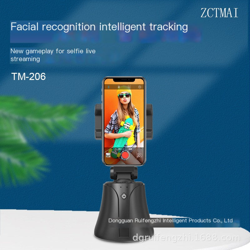 360° Auto-Rotating Smartphone Stand with AI Face Tracking — Hands-Free
