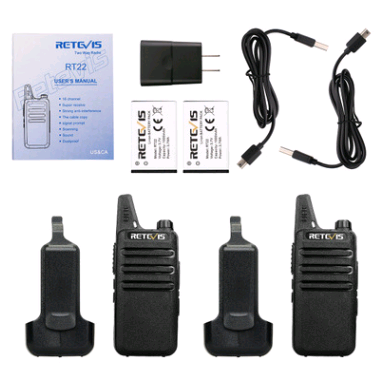 RT22 Mini Walkie Talkie for Hotels and Travel
