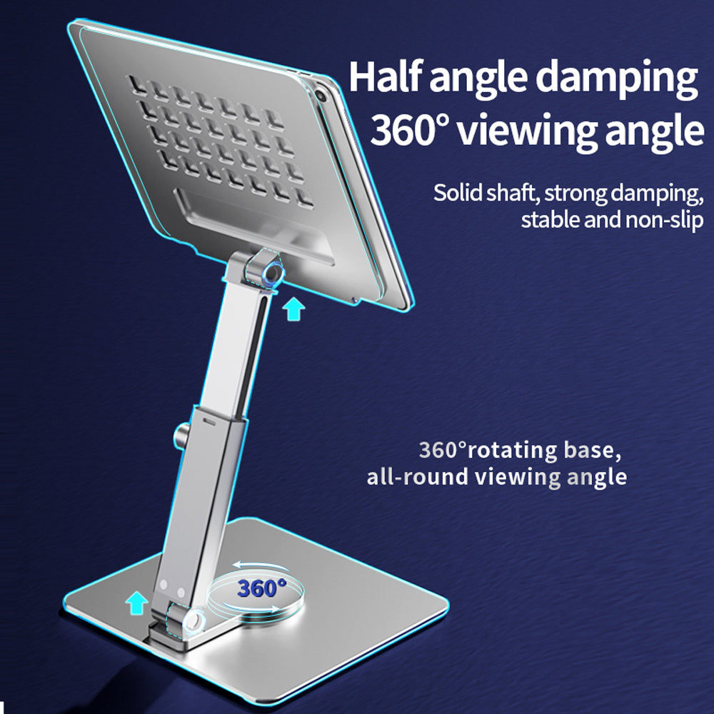 360° Swivel Aluminum Desktop Stand for Tablets & Laptops
