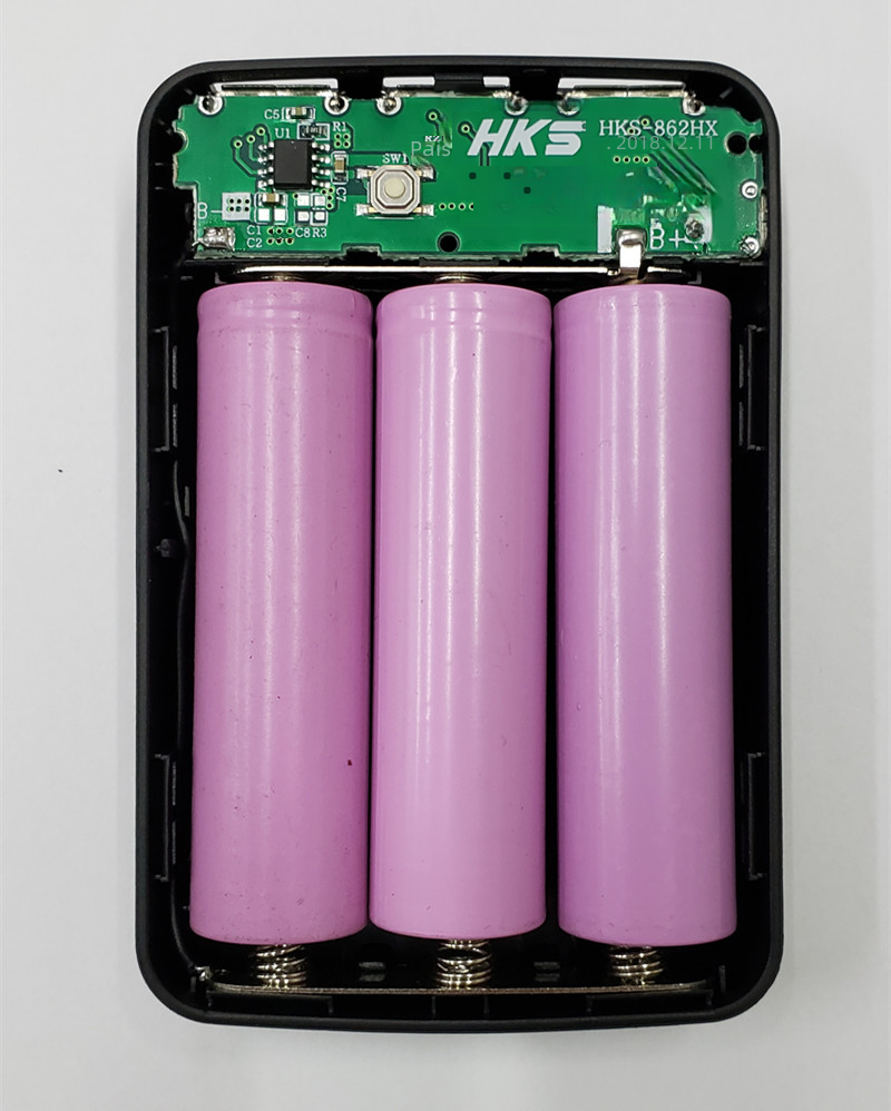 DIY 18650 Power Bank Case — No Soldering, 3 USB Ports, 4 Colors