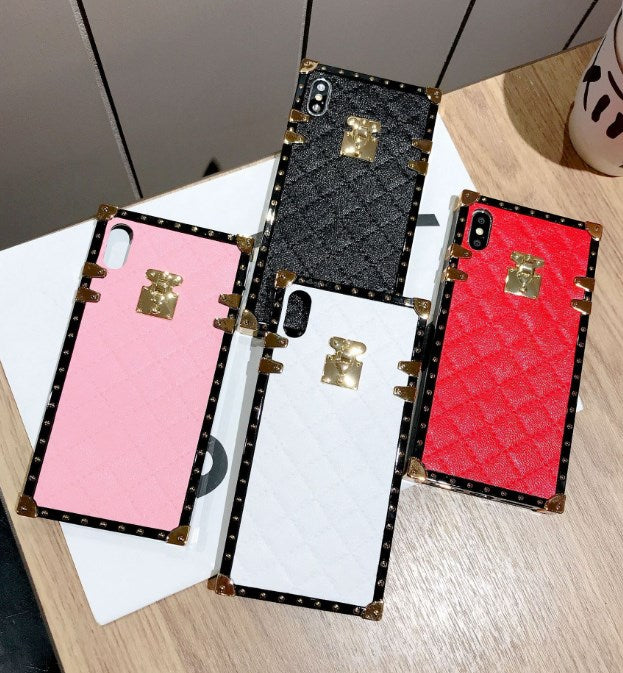 Diamond Pattern TPU Phone Case for iPhone 6–11 Pro Max