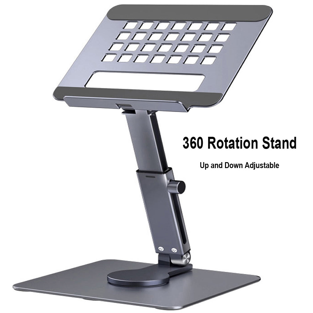 360° Swivel Aluminum Desktop Stand for Tablets & Laptops