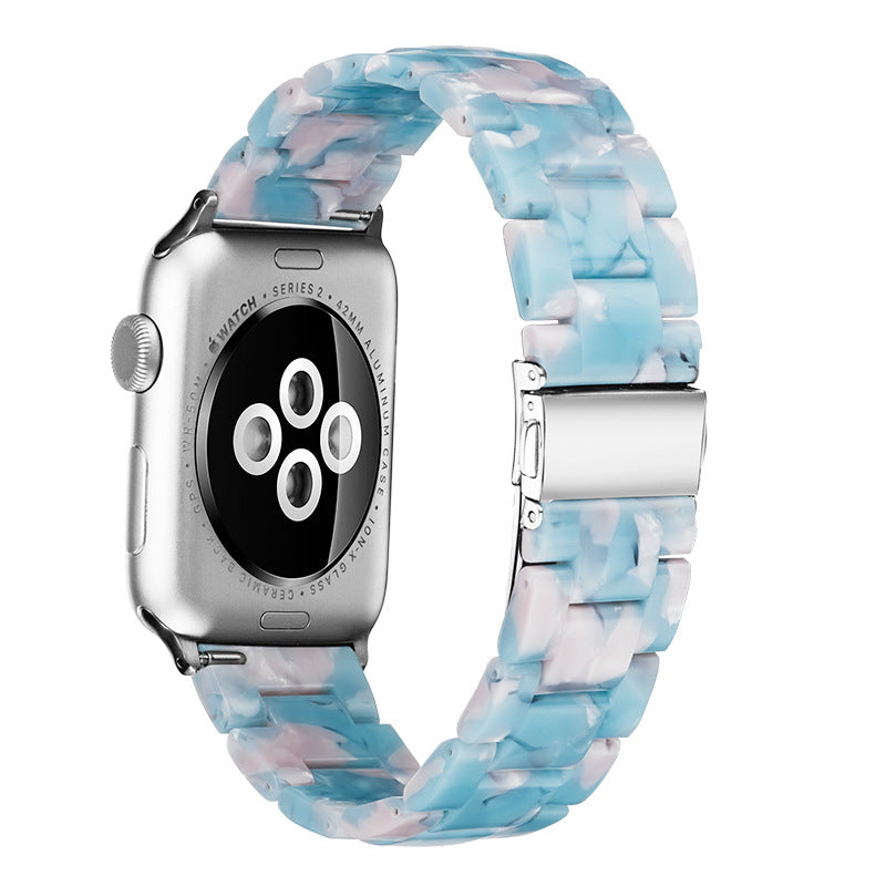 Resin Apple Watch Band — 46 Colors, Fits iWatch Series 1–4 (38/40mm & 42/44mm)