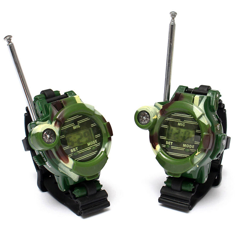 Camo 7-in-1 Parent-Child Walkie Talkie Toy Watch