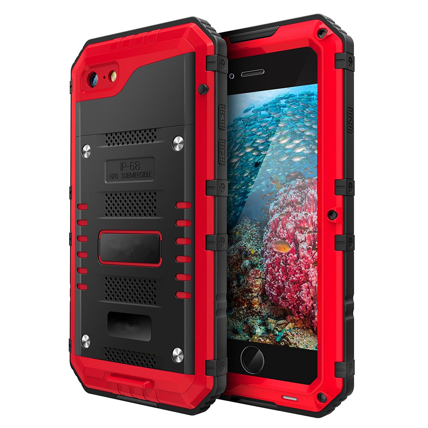 Waterproof iPhone Case — Metal & Tempered Glass, Dive-Ready Protection