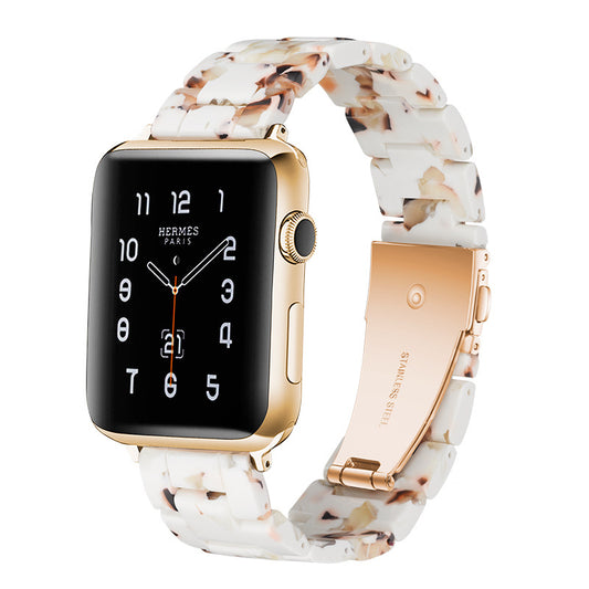 Resin Apple Watch Band — 46 Colors, Fits iWatch Series 1–4 (38/40mm & 42/44mm)