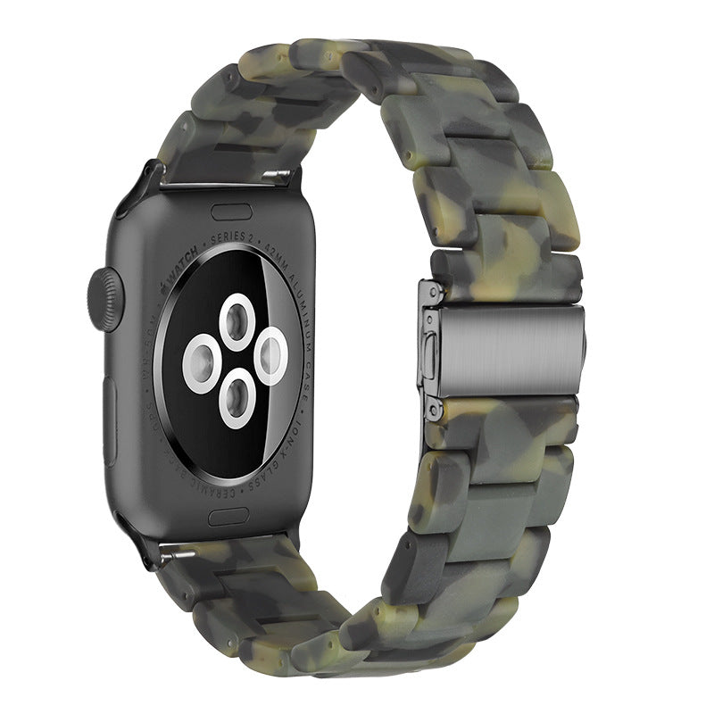 Resin Apple Watch Band — 46 Colors, Fits iWatch Series 1–4 (38/40mm & 42/44mm)