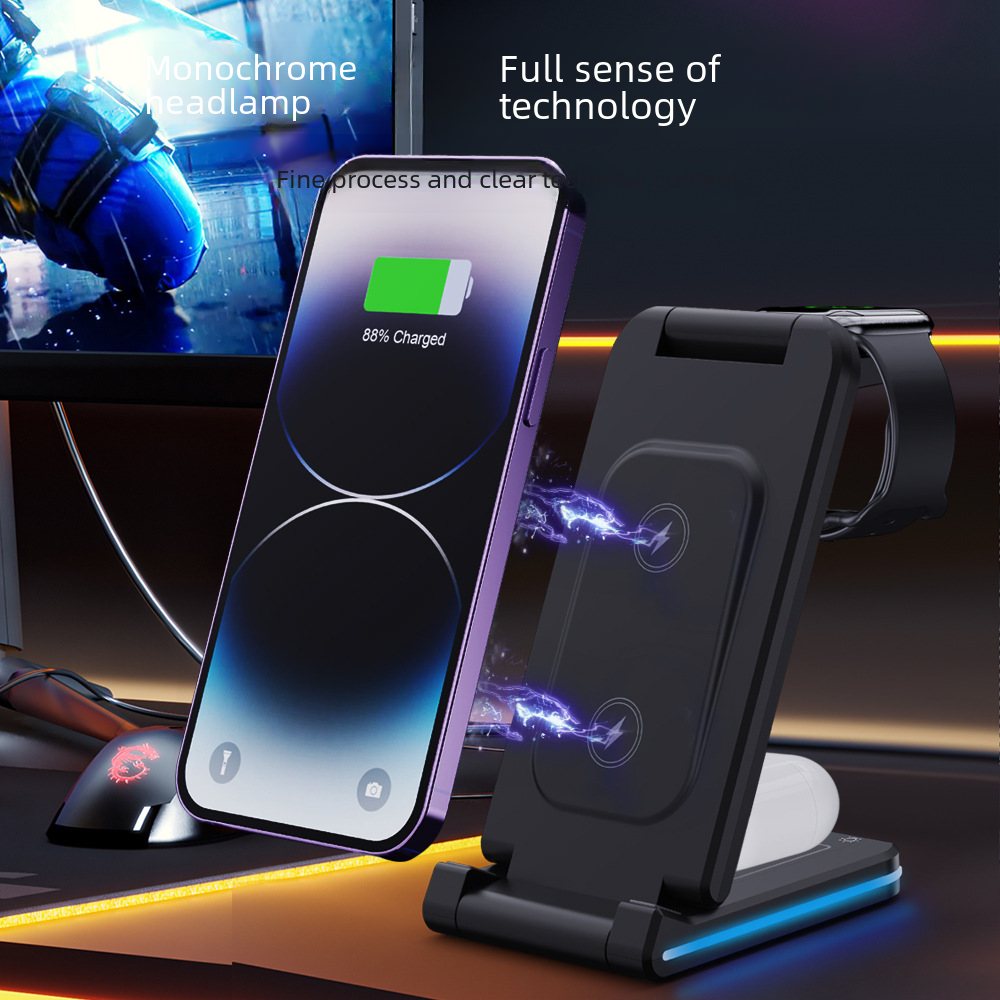 3-in-1 Wireless Charger Stand for Apple Devices 15W