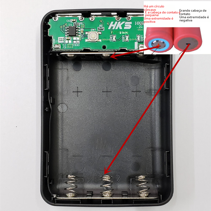 DIY 18650 Power Bank Case — No Soldering, 3 USB Ports, 4 Colors