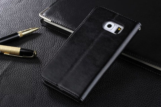Genuine Leather Samsung S6 Case with Lanyard — Slim & Protective