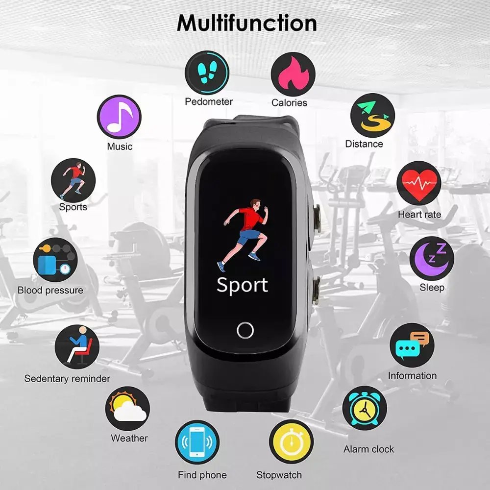2-in-1 Smart Watch & TWS Earbuds Fitness Combo — Wireless & True Wireless