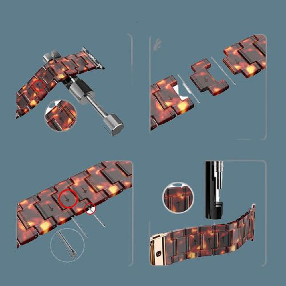 Resin Apple Watch Band — 46 Colors, Fits iWatch Series 1–4 (38/40mm & 42/44mm)