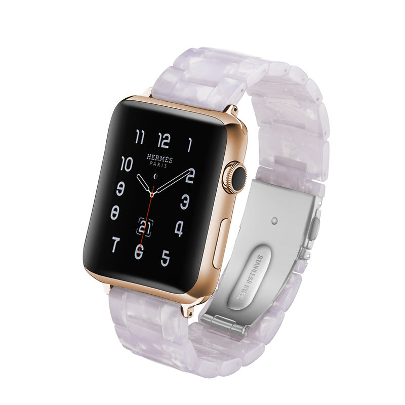Resin Apple Watch Band — 46 Colors, Fits iWatch Series 1–4 (38/40mm & 42/44mm)