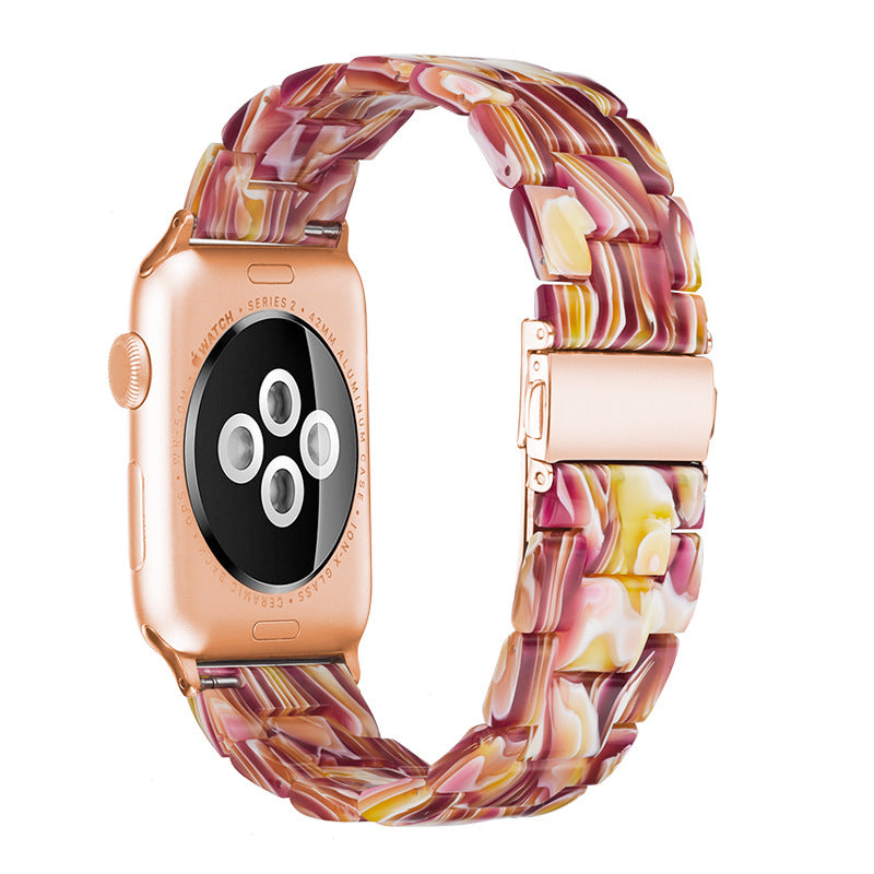 Resin Apple Watch Band — 46 Colors, Fits iWatch Series 1–4 (38/40mm & 42/44mm)