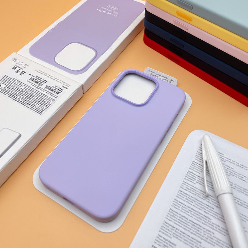 Liquid Silicone MagSafe iPhone 14 Case — Shockproof, Magnetic, Multiple Colors