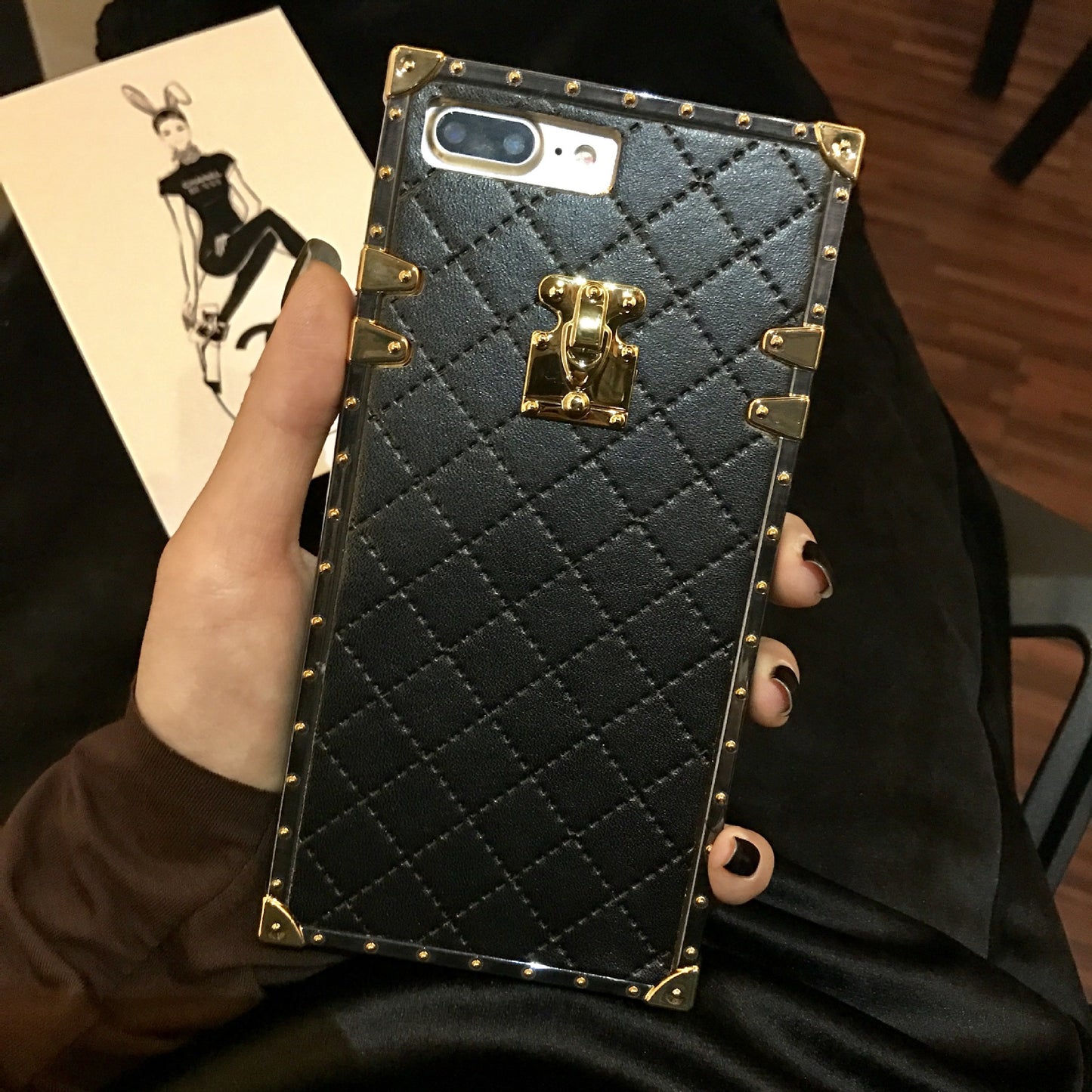 Diamond Pattern TPU Phone Case for iPhone 6–11 Pro Max