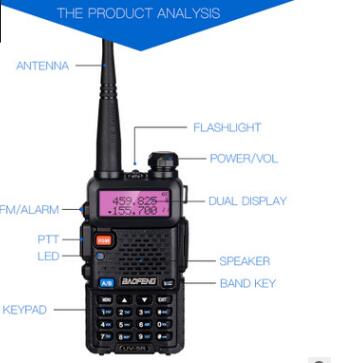 BF-UV5R Outdoor Vehicle Walkie Talkie Radio