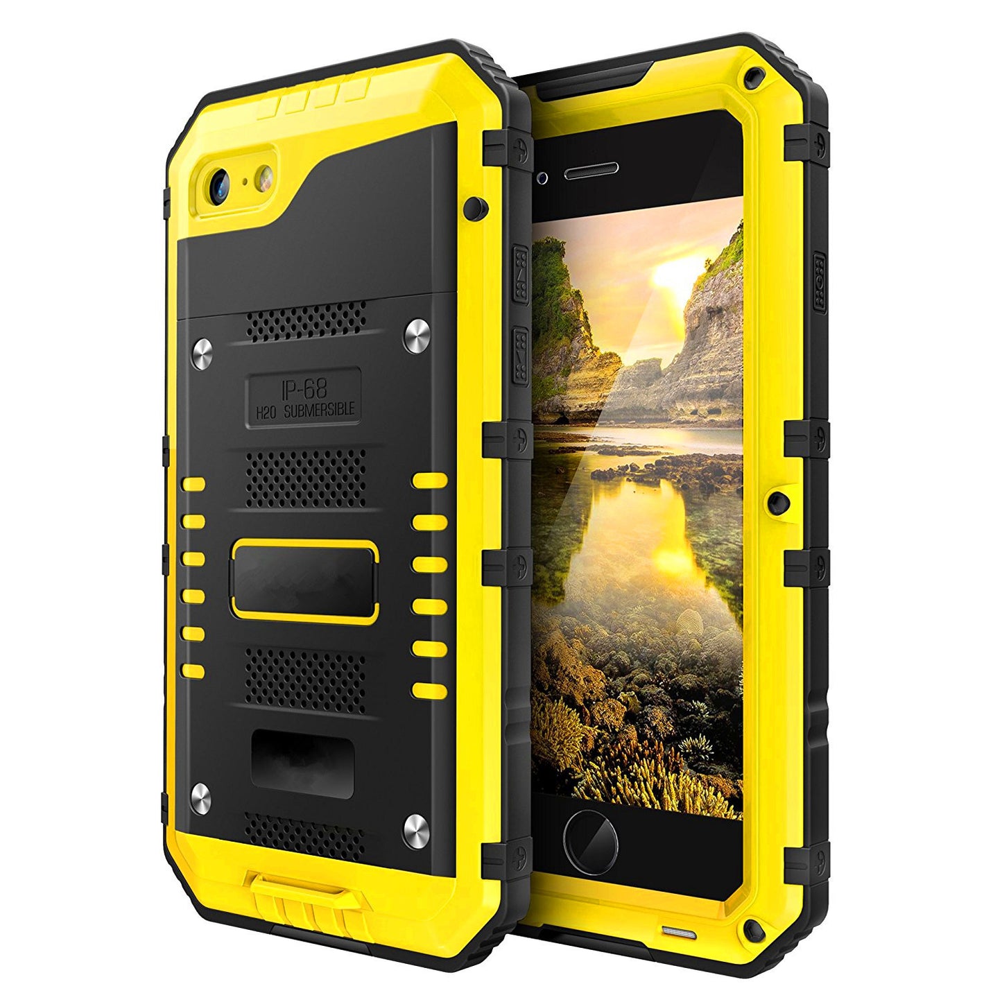 Waterproof iPhone Case — Metal & Tempered Glass, Dive-Ready Protection