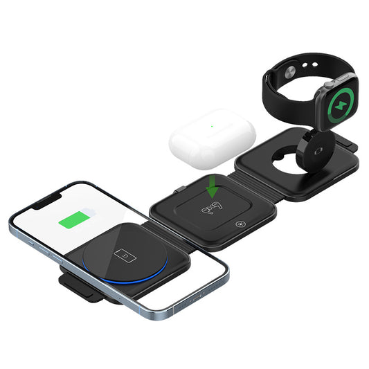 15W Foldable Magnetic Wireless Charger for Apple