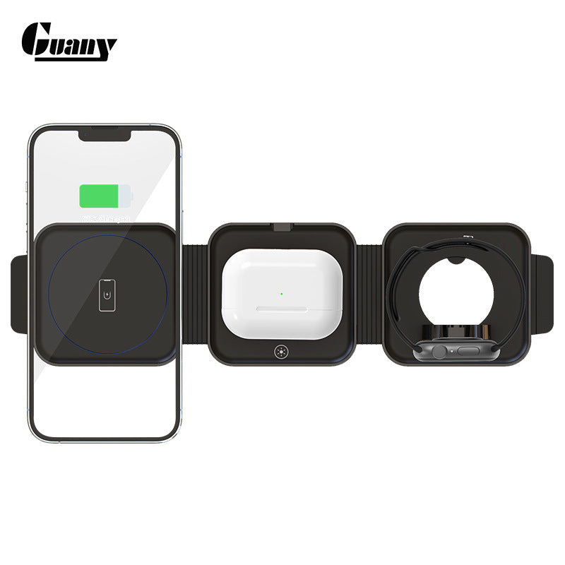 15W Foldable Magnetic Wireless Charger for Apple